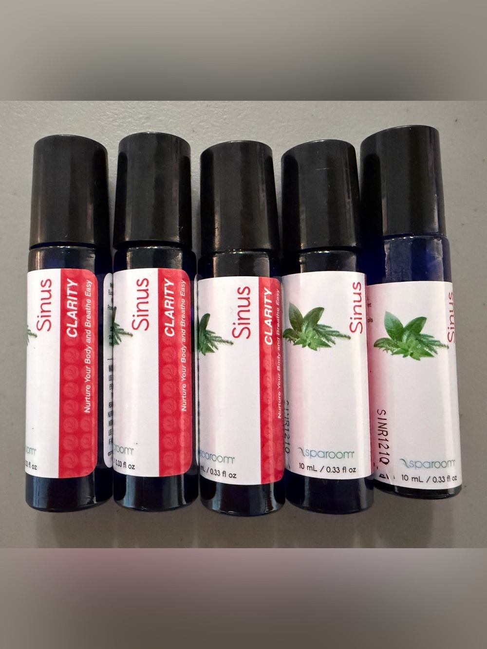 SpaRoom Sinus Clarity Essential Oil Roll-On 10mL - Lot of 5
